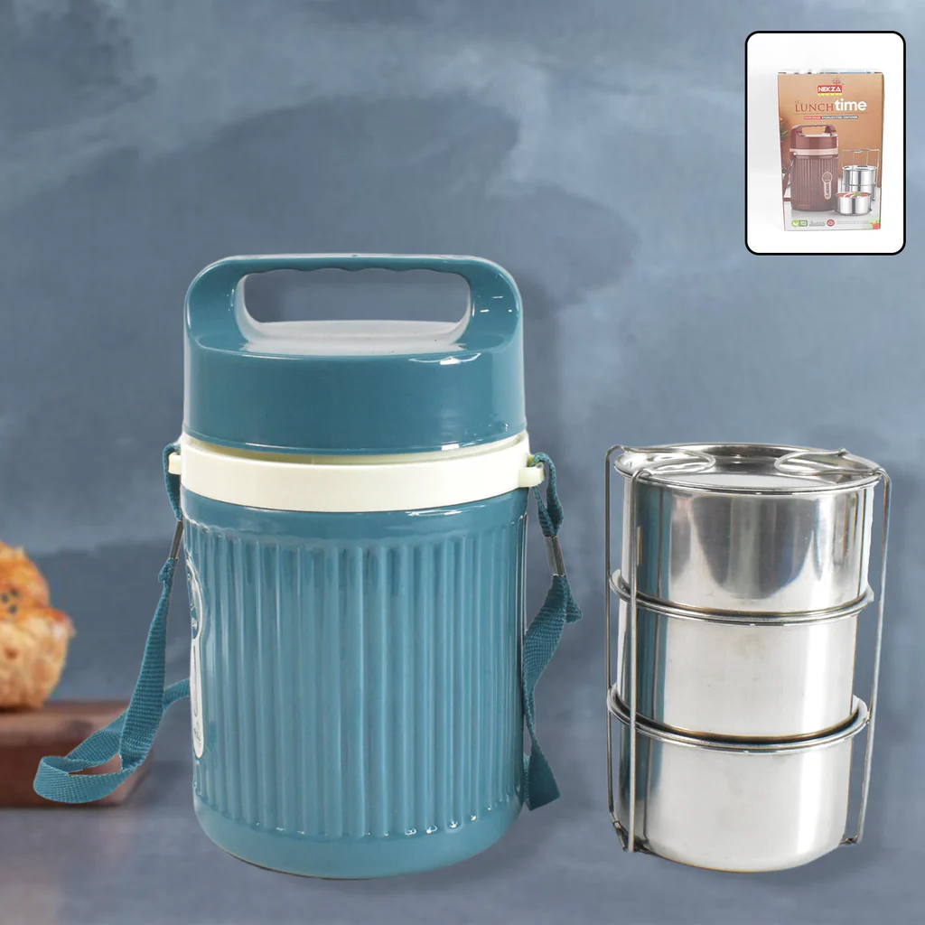 Stackable Insulated Tiffin with Handle (1 Pc): Leakproof, Hot Food Container