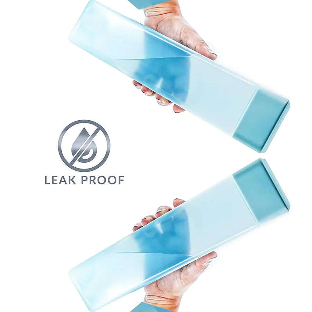 Large Capacity Plastic Water Bottle | Set of 6 | Square Water Bottle
