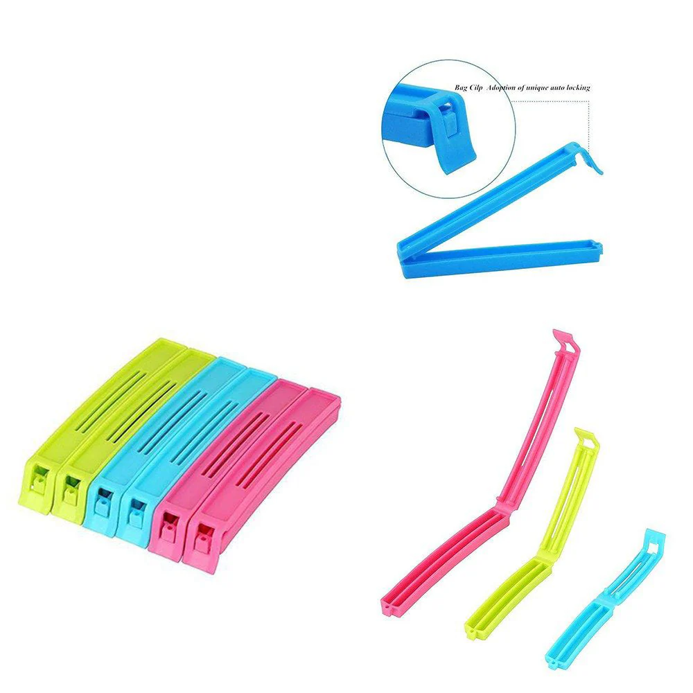 Plastic Snack Bag Clip Sealer Set