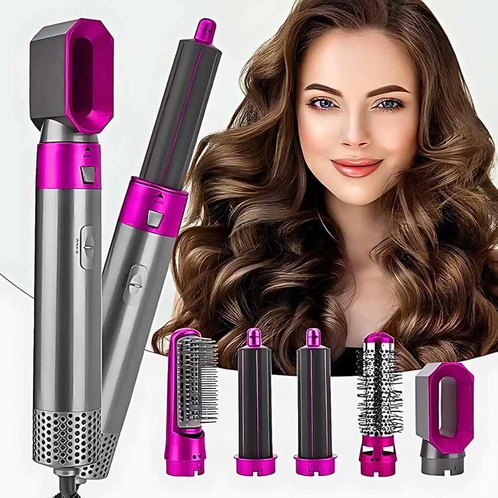 5 in 1 Hot Air Brush Hair Dryer & Volumi...