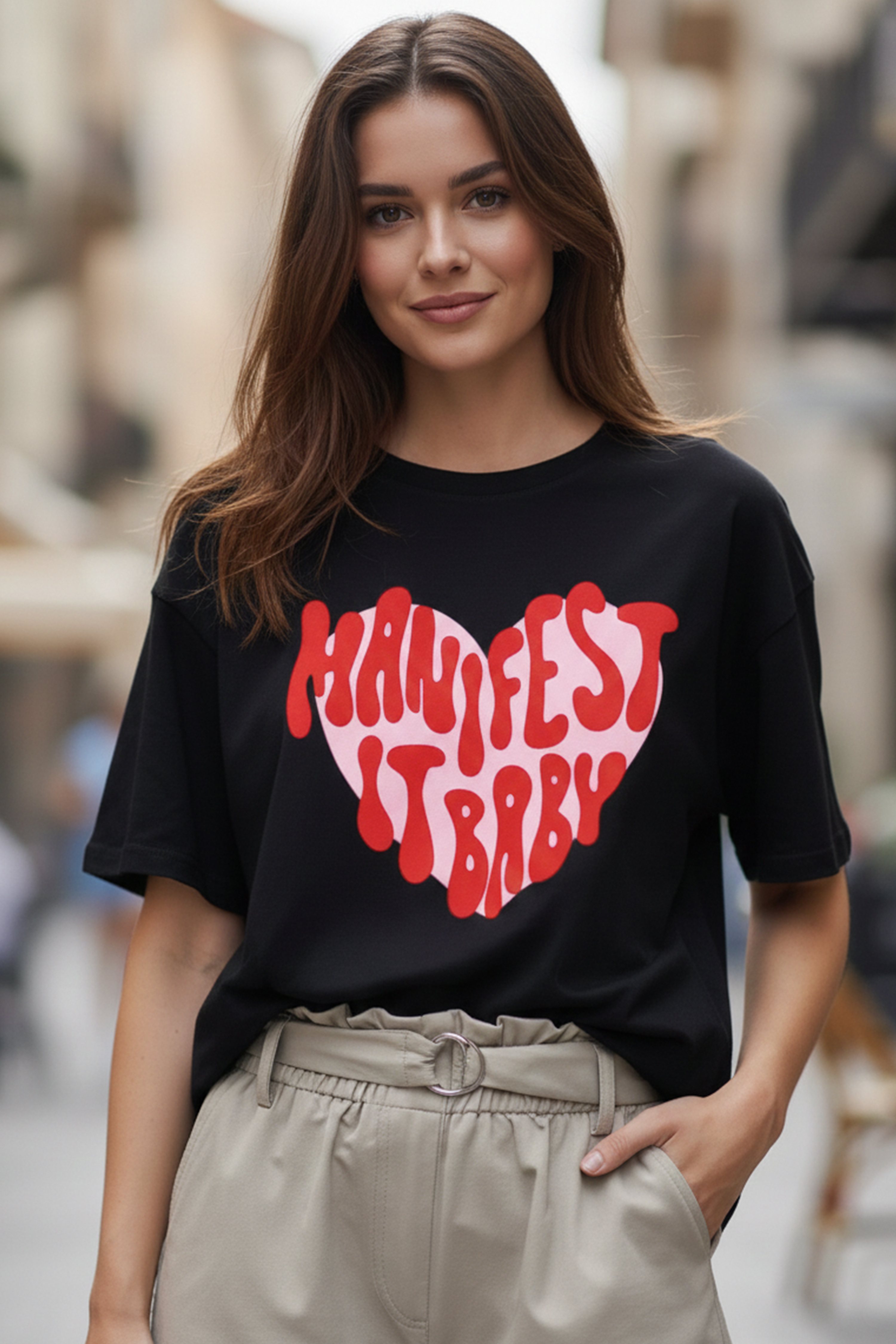 MENIFEST GRAPHIC PRINTED OVERSIZED T-SHI...