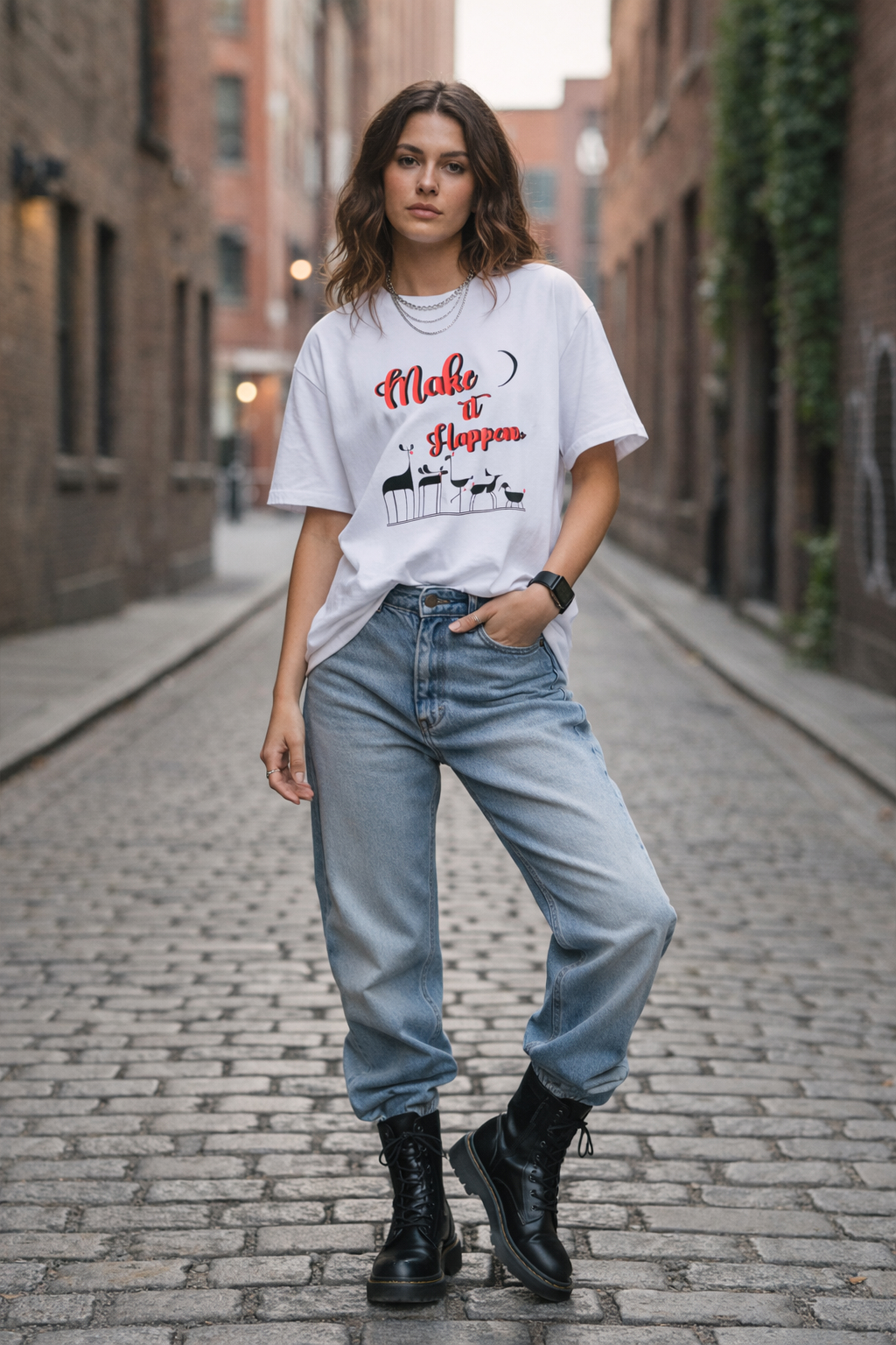 MAKE IT HAPPEN OVERSIZED TEE