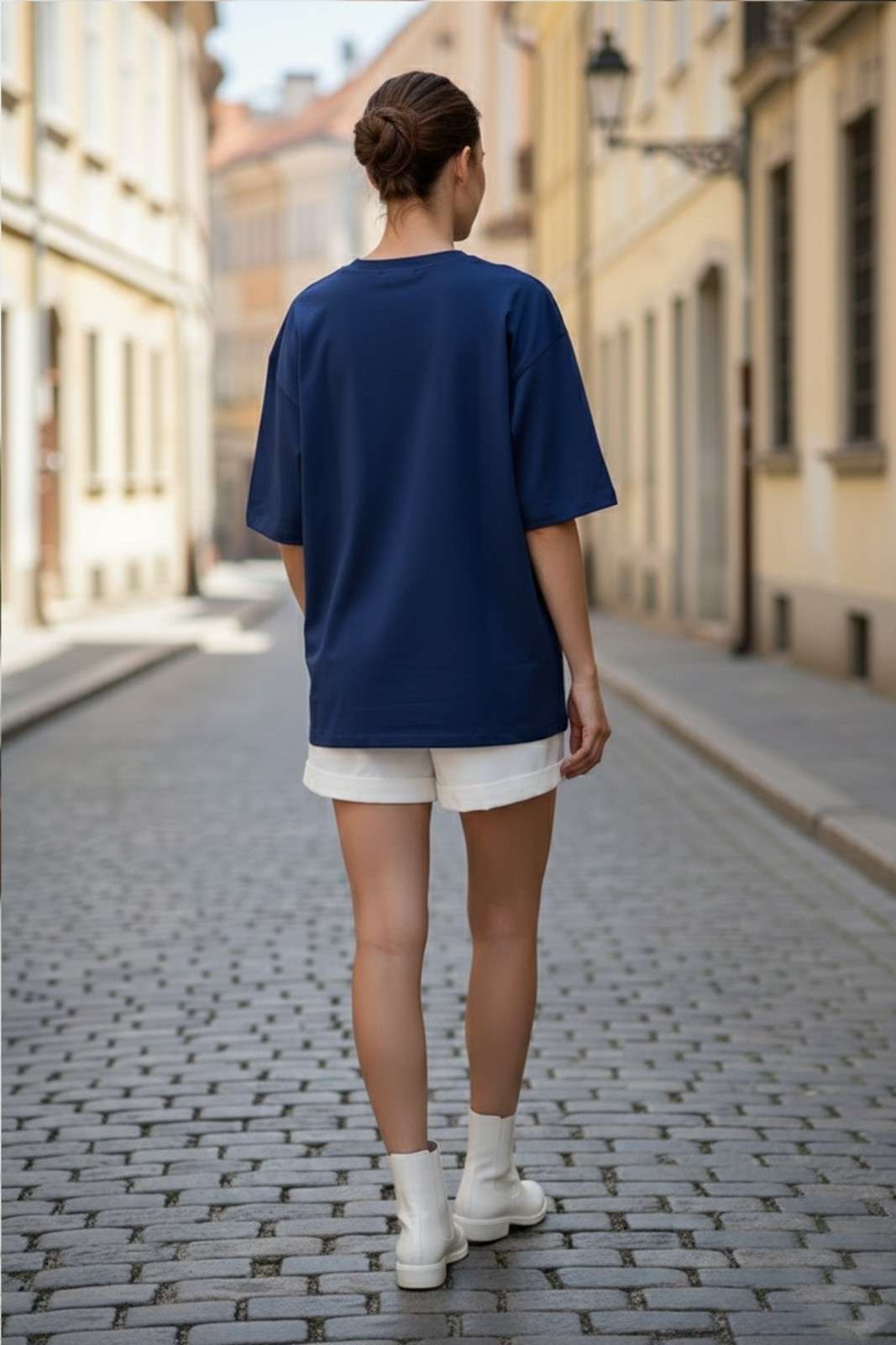 EVIL EYE GRAPHIC PRINTED OVERSIZE T-SHIRT