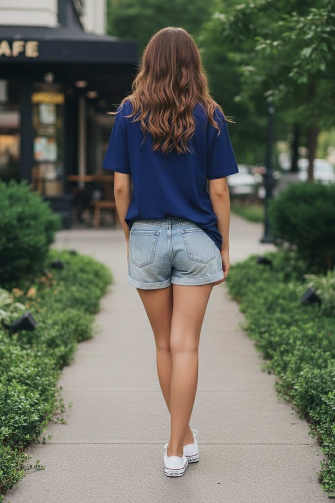 BOTANICAL GRAPHIC PRINTED OVERSIZED T-SHIRT