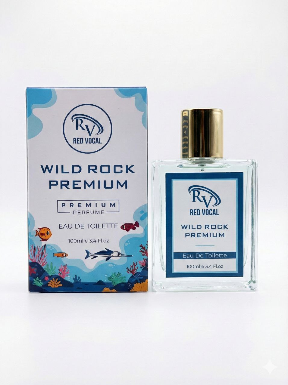 Red Vocal Wild Rock Premium Perfume Eau De Toilette for Men – 100ml Bold, Fresh & Long-Lasting Fragrance