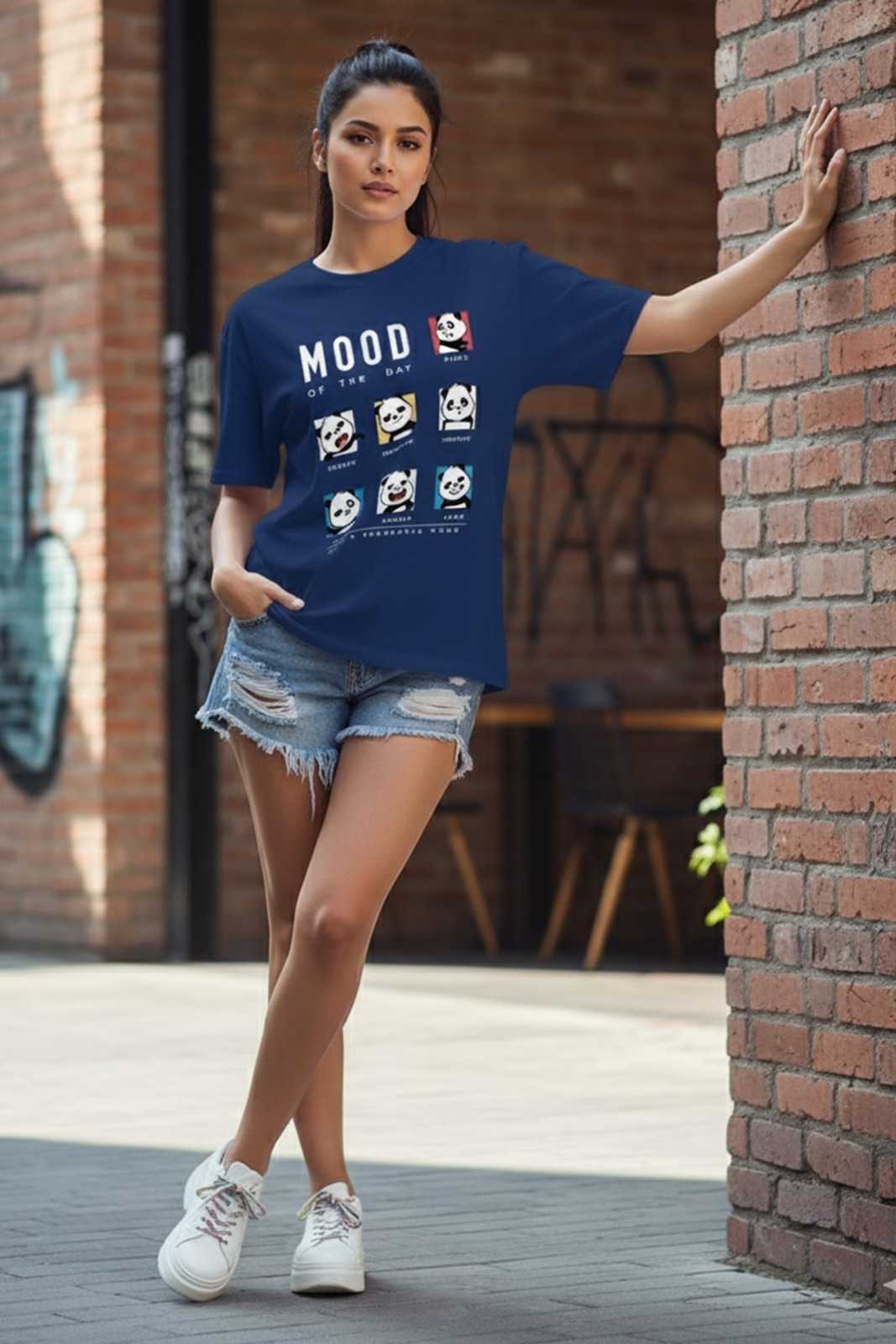 PANDASTIC MOOD GRAPHIC PRINTED OVERSIZED...