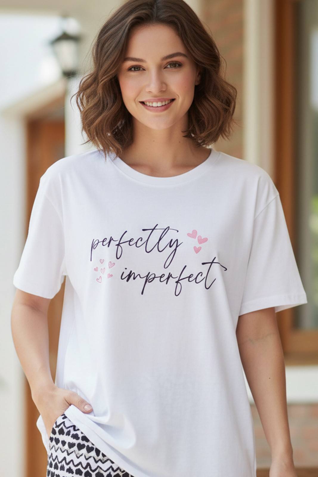 PERFECT GRAPHIC PRINTED OVERSIZED T-SHIRT