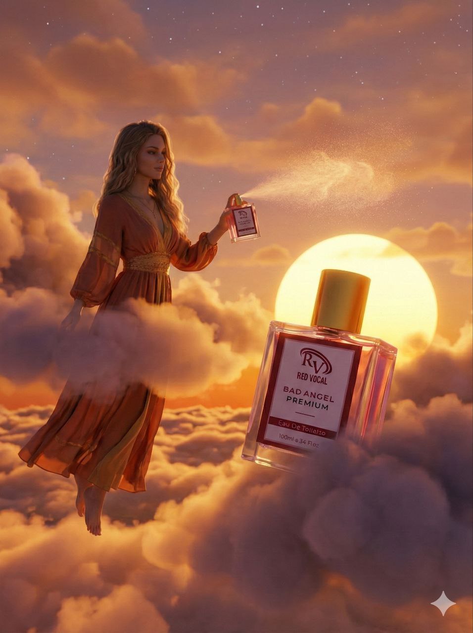 Red Vocal Bad Angel Premium Perfume Eau De Toilette for Women – 100ml Sweet, Sensual & Long-Lasting Set of 2 Fragrance