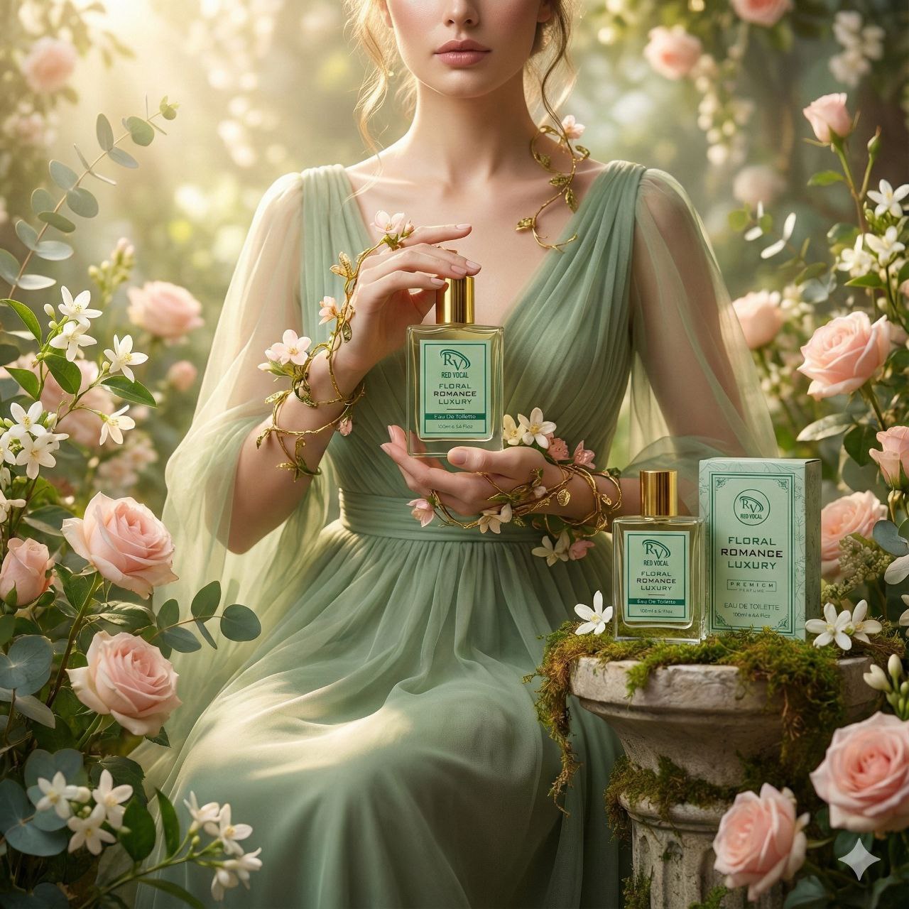 Red Vocal Floral Romance Luxury Premium Perfume Eau De Toilette – Women’s 100ml Elegant & Long-Lasting Set of 2 Fragrance