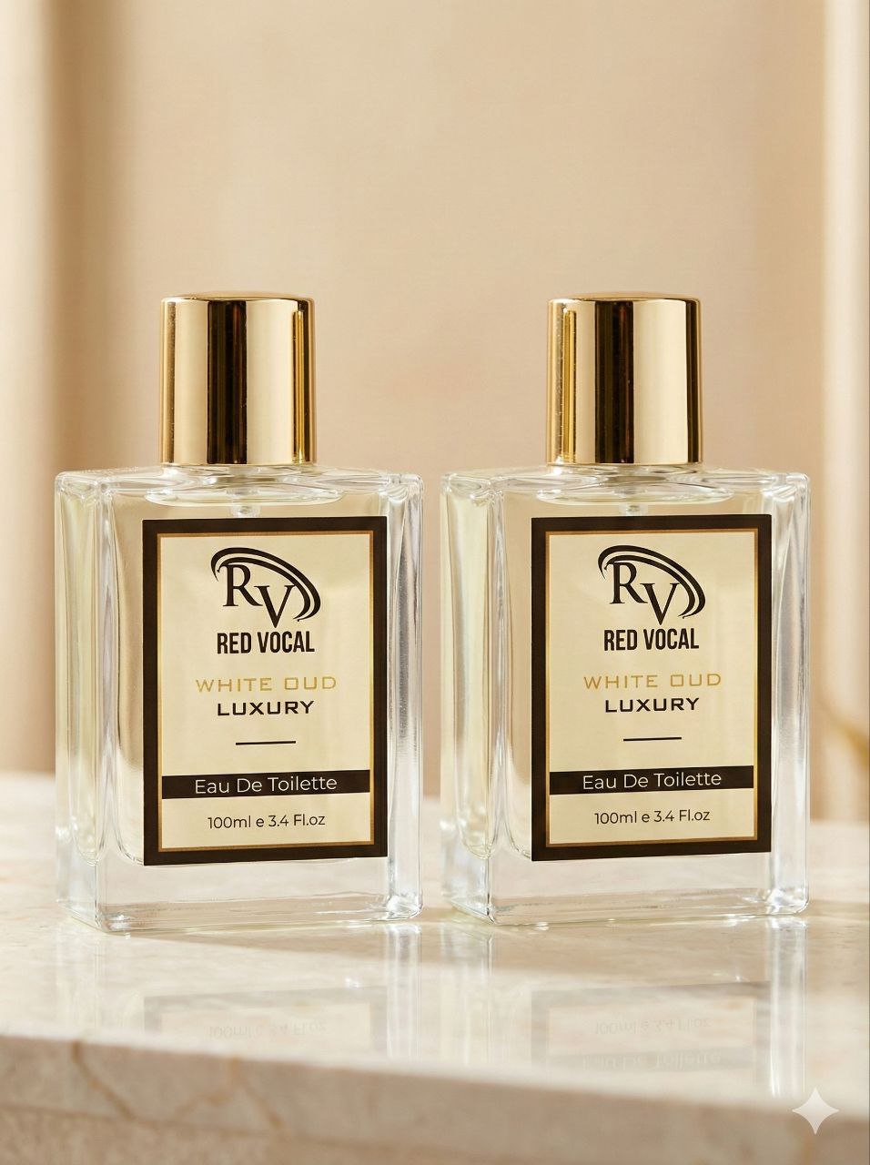 Red Vocal White Oud Luxury Premium Perfume Eau De Toilette – Unisex 100ml Bold & Long-Lasting Set of 2 Fragrance