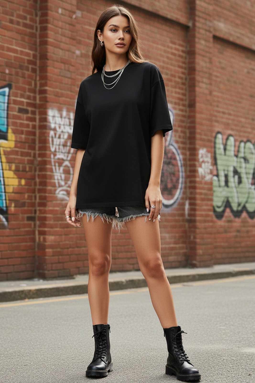 TEDDY GRAPHIC PRINTED OVERSIZED TEE