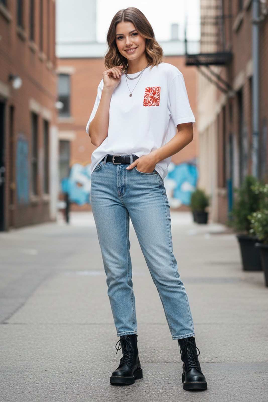 BIRD GRAPHIC PRINTED OVERSIZED TEE