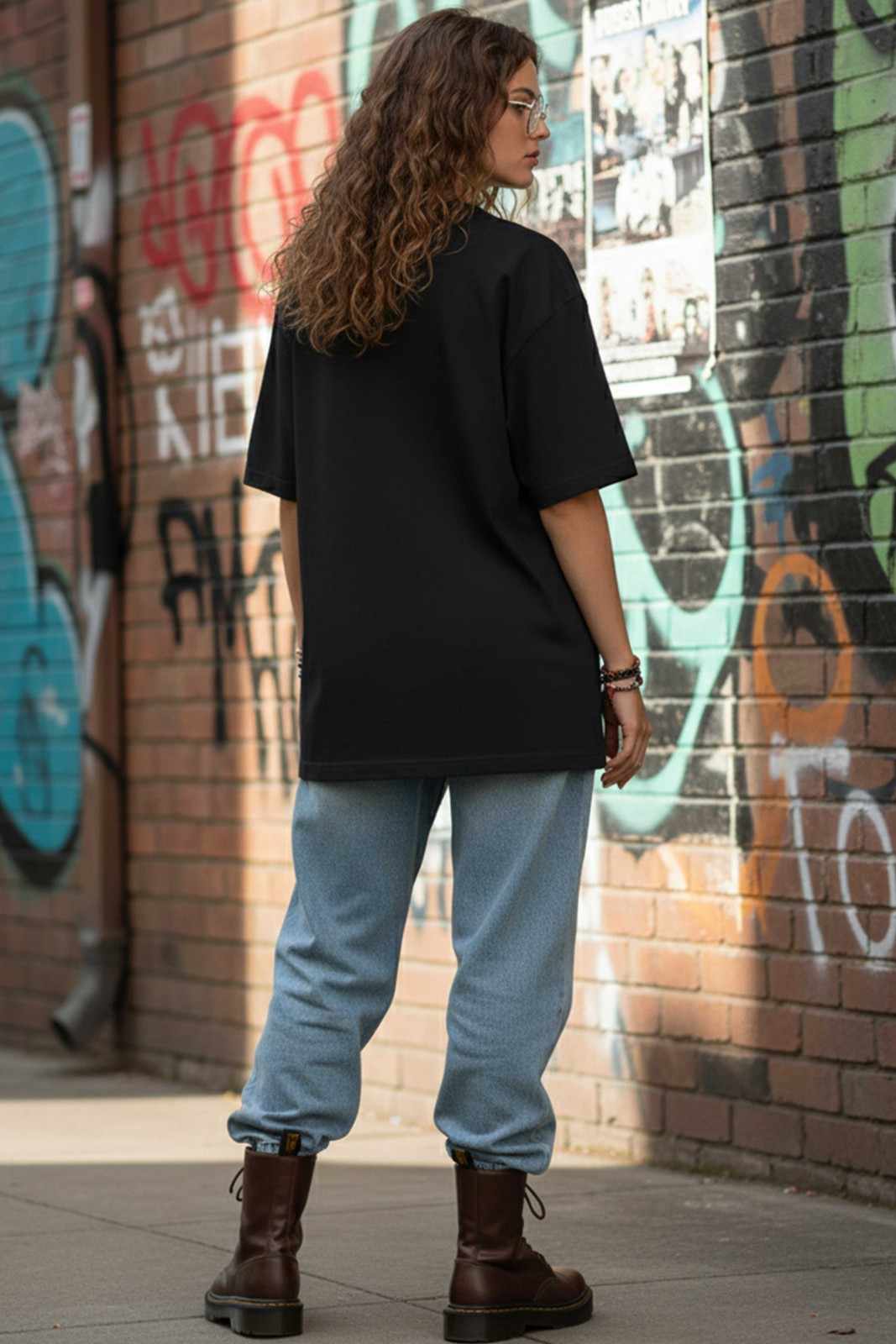 BLUE SPIRAL OVERSIZED TEE
