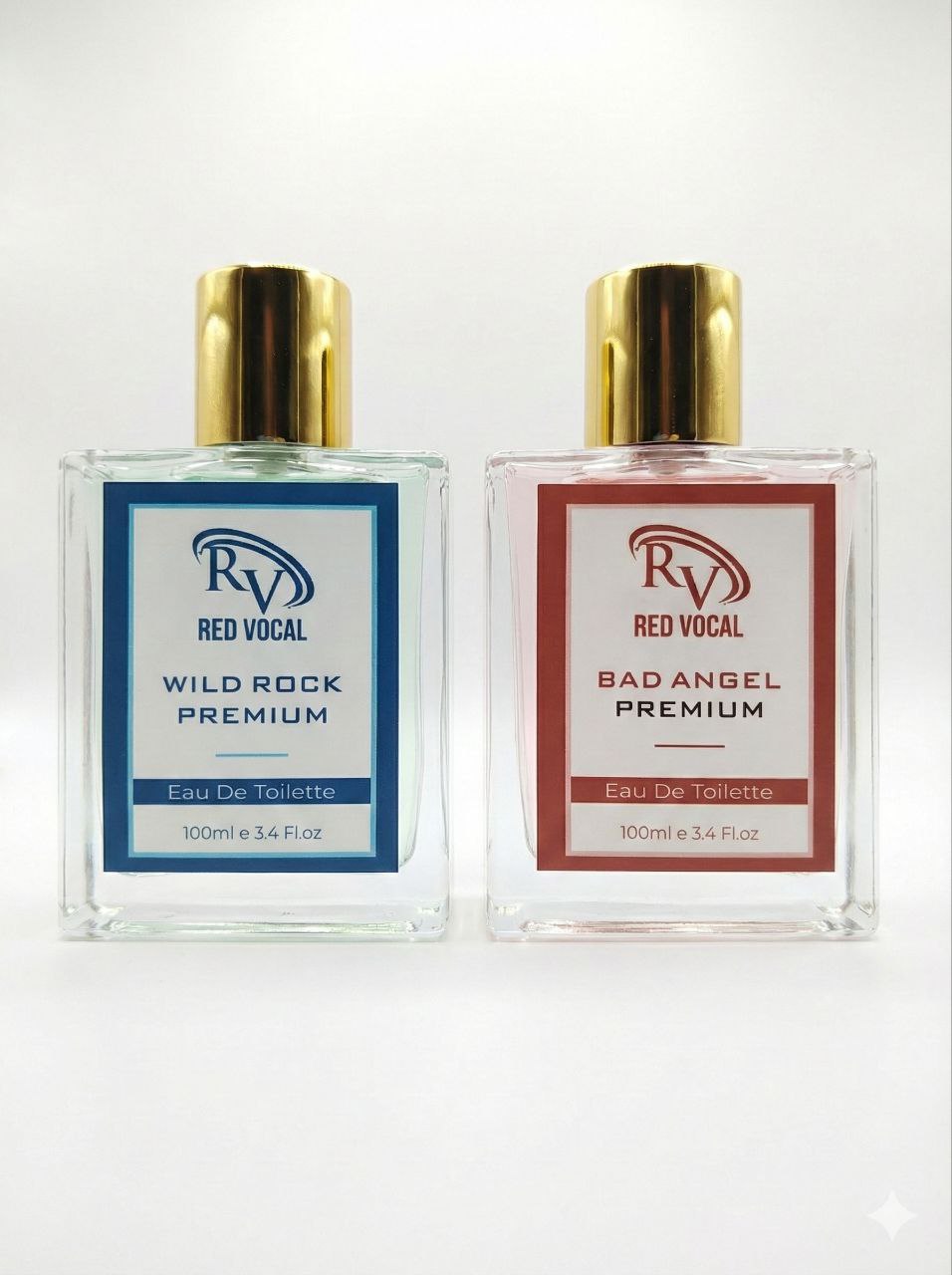 Red Vocal Wild Rock Premium For Men & Bad Angel Premium Perfume Set For Women | Long-Lasting Eau De Toilette | 2 x 100ml
