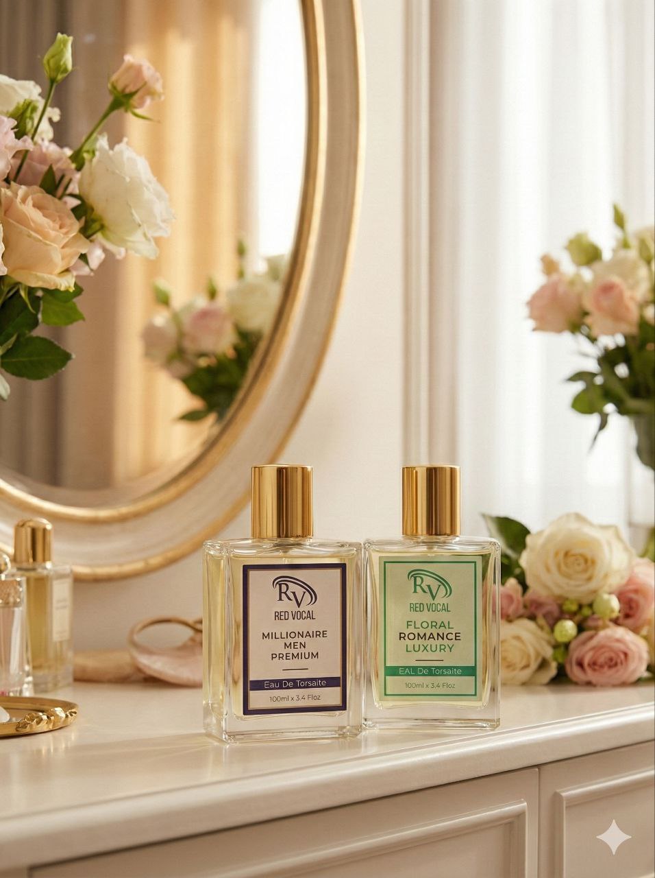 Red Vocal Millionaire Men Premium & Floral Romance luxury Perfume Set For Women | Long-Lasting Premium Eau De Toilette | 2×100ml Gift Combo