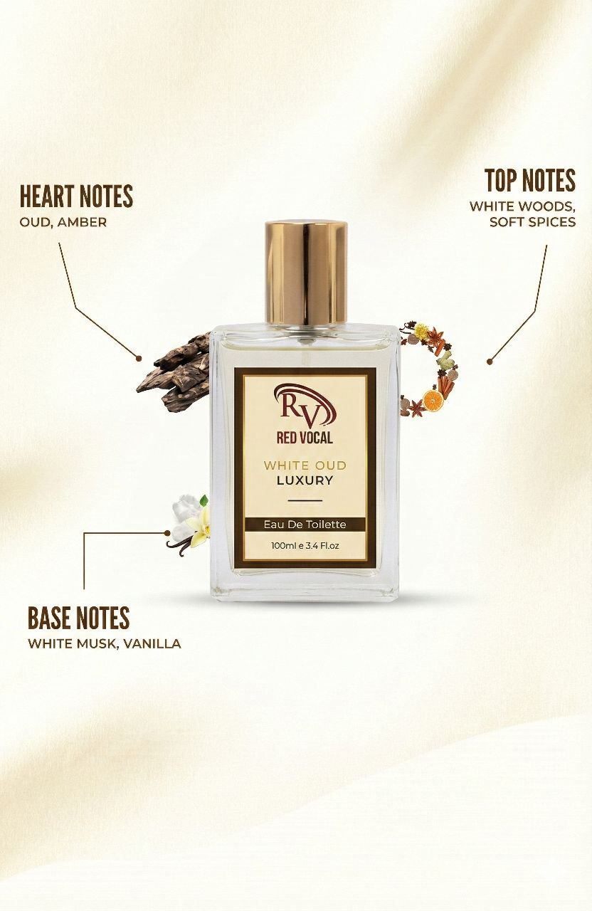 Red Vocal Bad Angel For Women & White Oud Luxury Premium Perfume Set for Unisex | Long-Lasting Eau De Toilette | Women & Unisex | 2 × 100ml Combo
