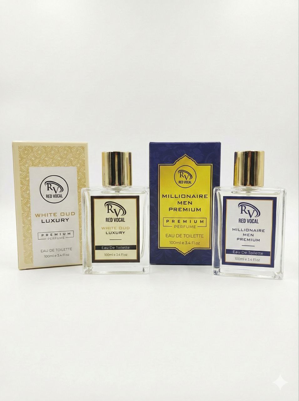 Red Vocal Millionaire Men Premium (Men) with White Oud Luxury (Unisex) 100ml Perfume Spray