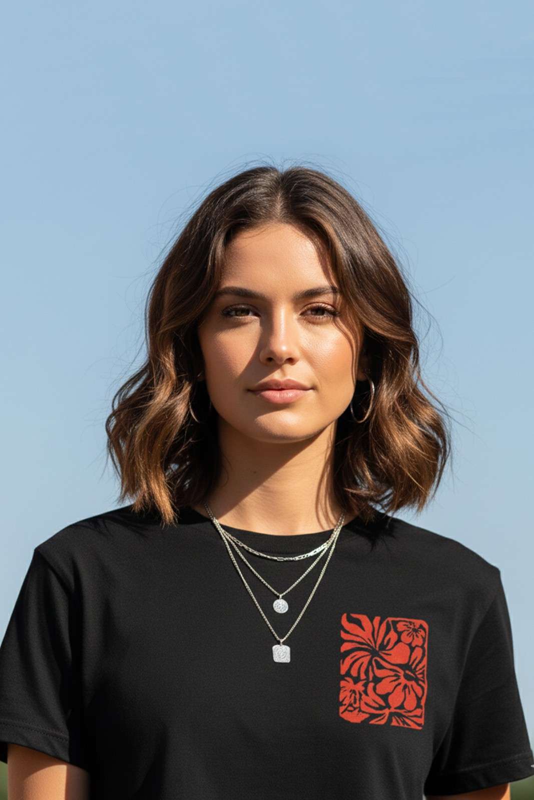 BIRD GRAPHIC PRINTED CROP TOP