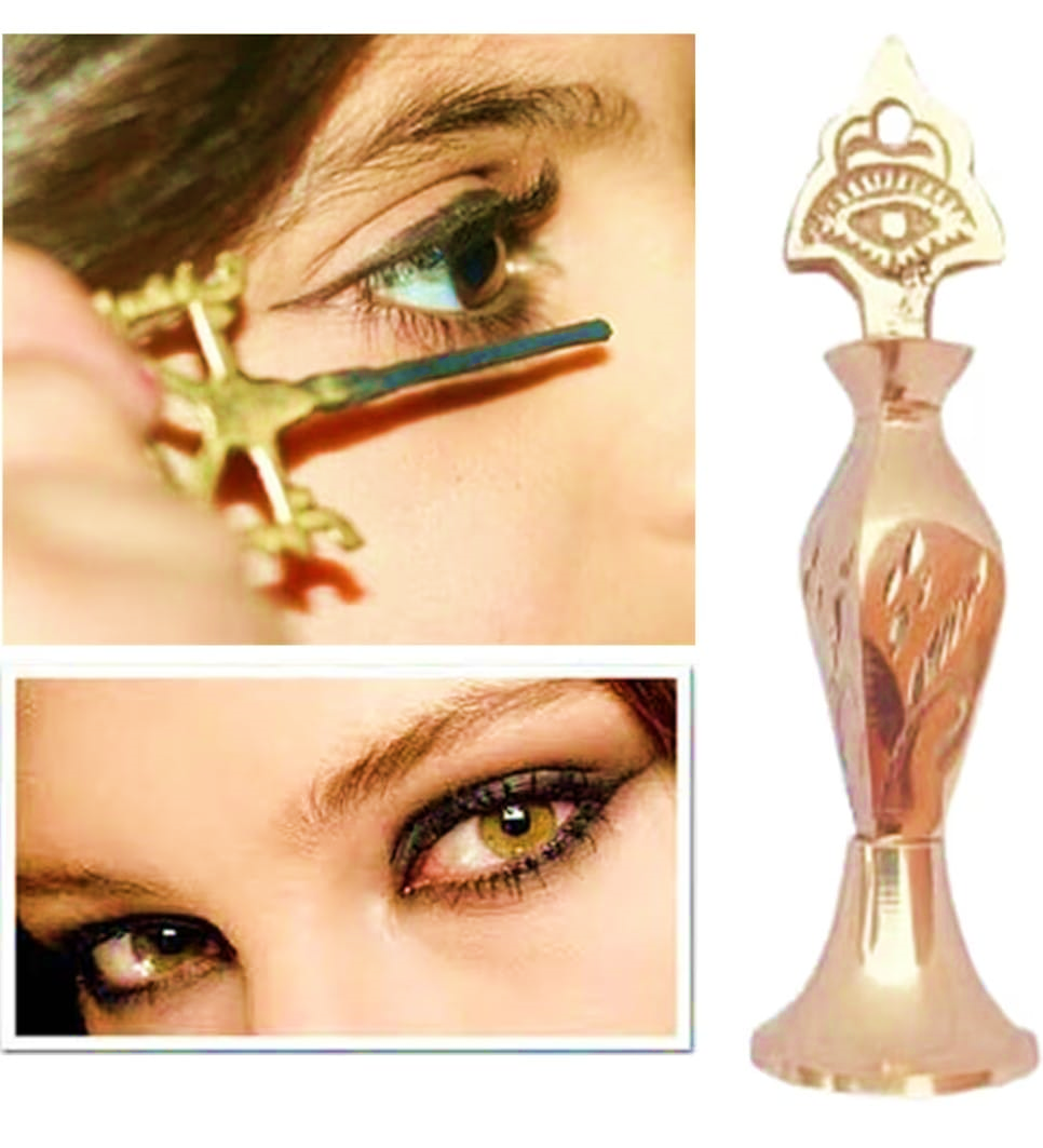 Brass Surmedani With Funnel/Kuppi And Su...