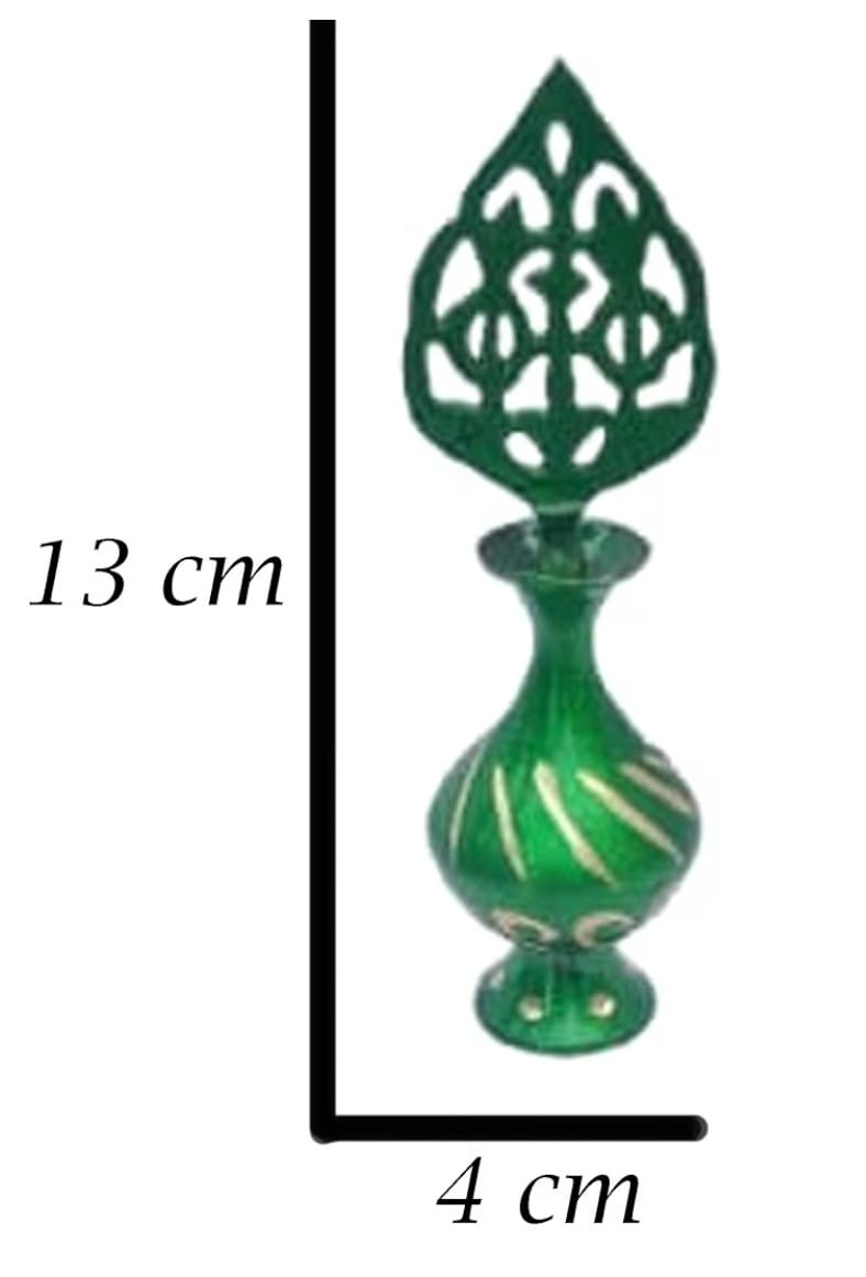 Brass Surmedani With Funnel/Kuppi And Surma Use In Eye's Makeup [Size-13-cm] Pack Of-1 Funnel, 2 Surma Packed, 1 Brass Surmedani