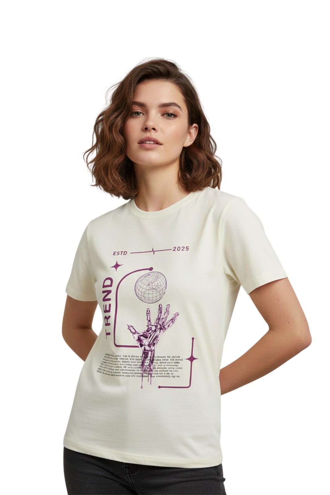 TREND GRAPHIC PRINTED REGULAR T-SHIRT