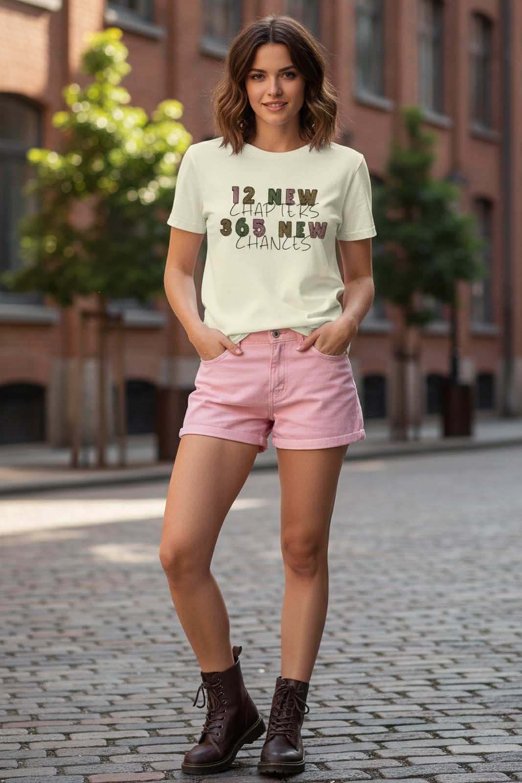 NEW YEAR GRAPHIC PRINTED REGULAR T-SHIRT