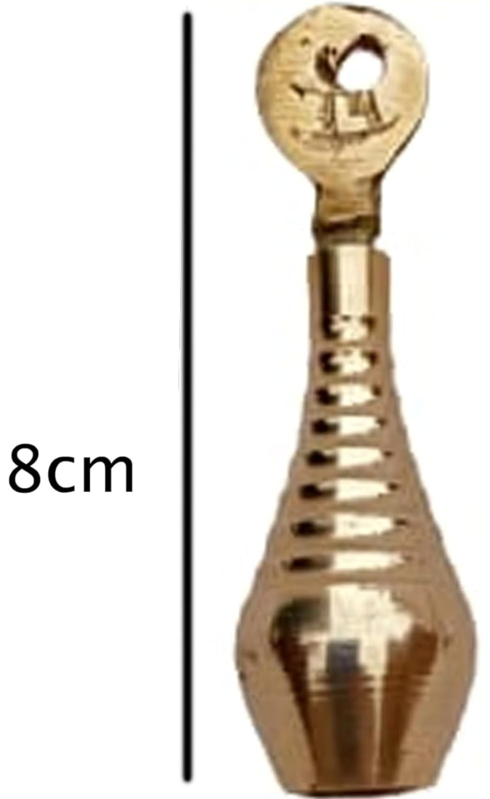 Brass Surmedani With Funnel/Kuppi And Surma Use In Eye's Makeup [Size-8-cm] Pack Of-1 Funnel, 2 Surma Packed,1 Brass Surmedani