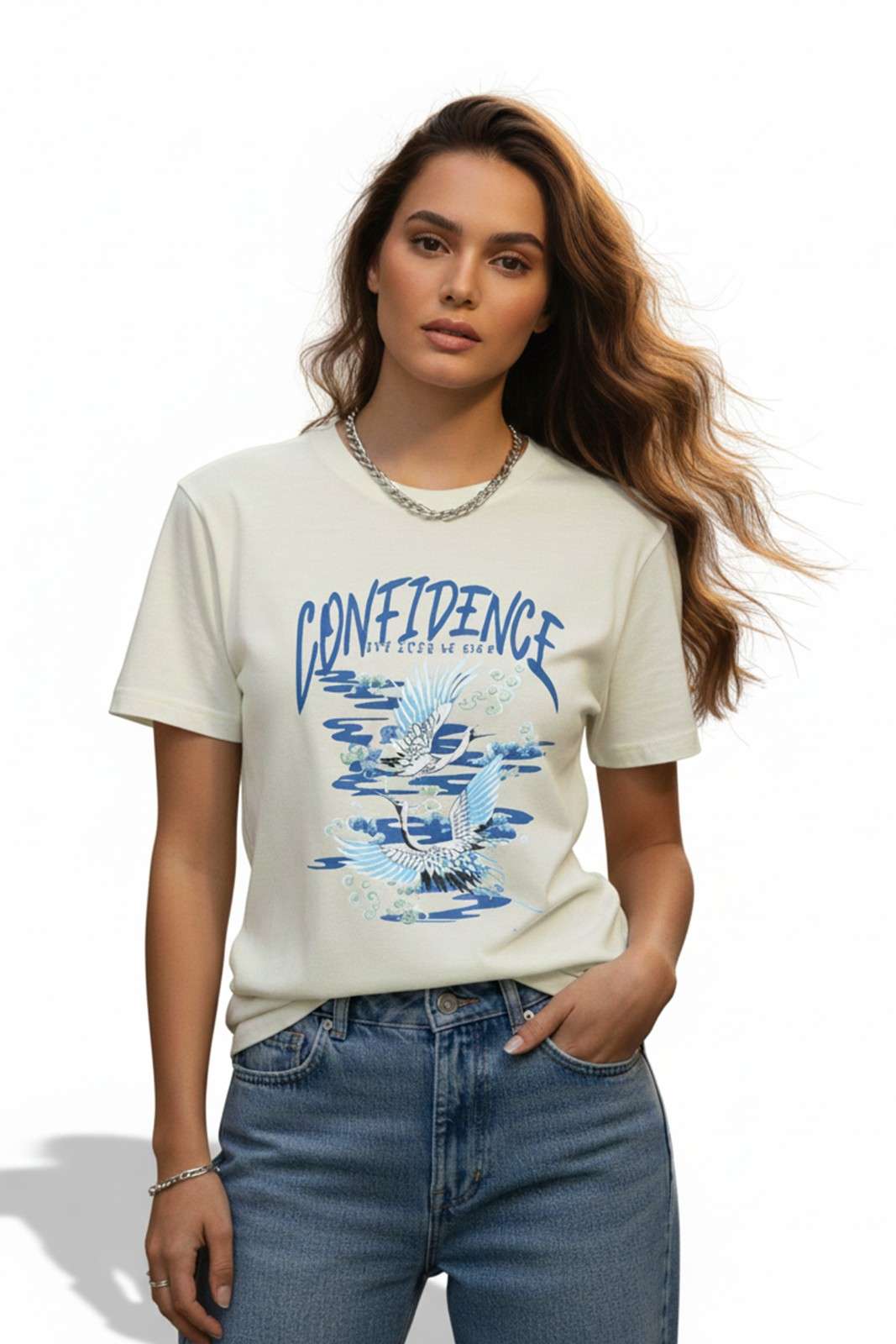 CONFIDENCE GRAPHIC PRNITED REGULAR TEE
