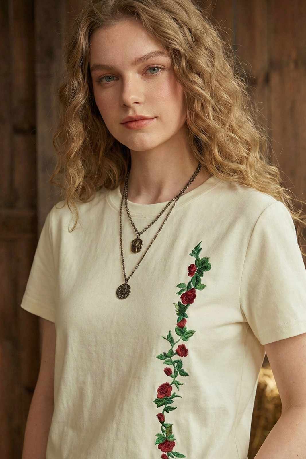 FLOWER LINE PRINTED REGULAR TEE