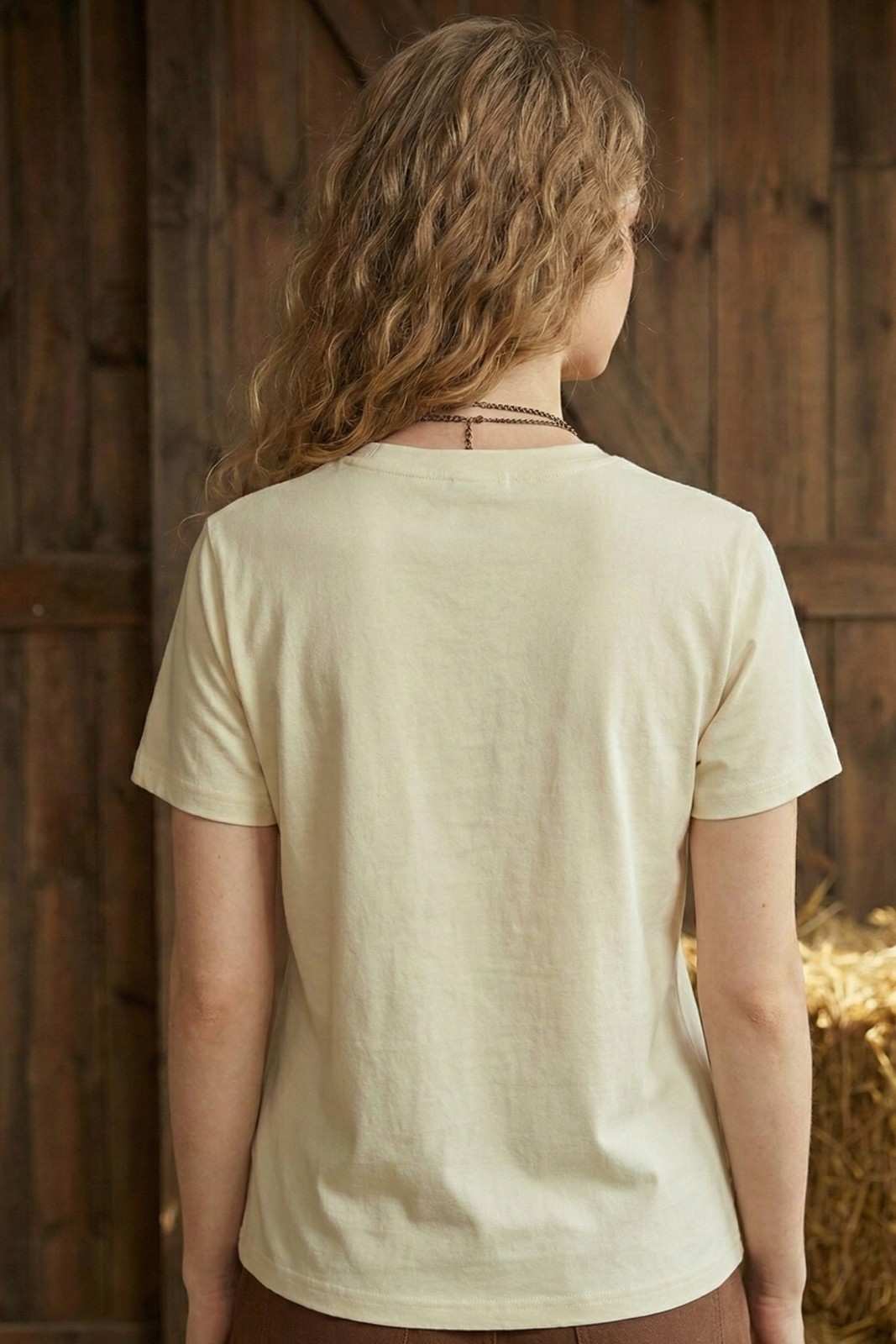 FLOWER LINE PRINTED REGULAR TEE