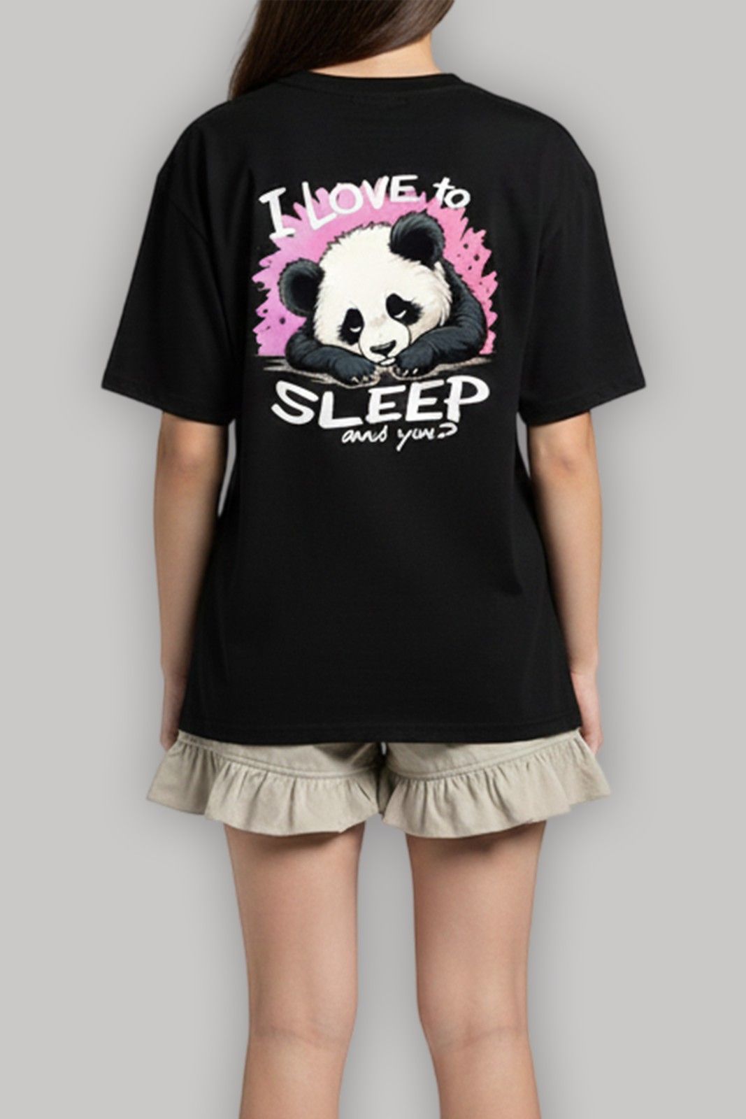 PANDA GRAPHIC PRINTED REGULAR T-SHIRT
