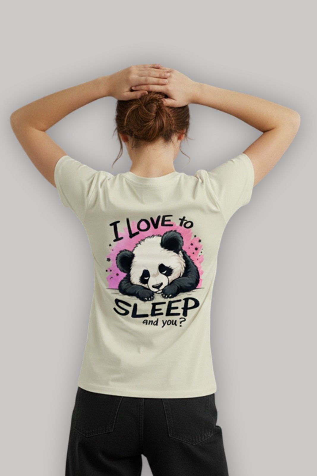PANDA GRAPHIC PRINTED REGULAR T-SHIRT