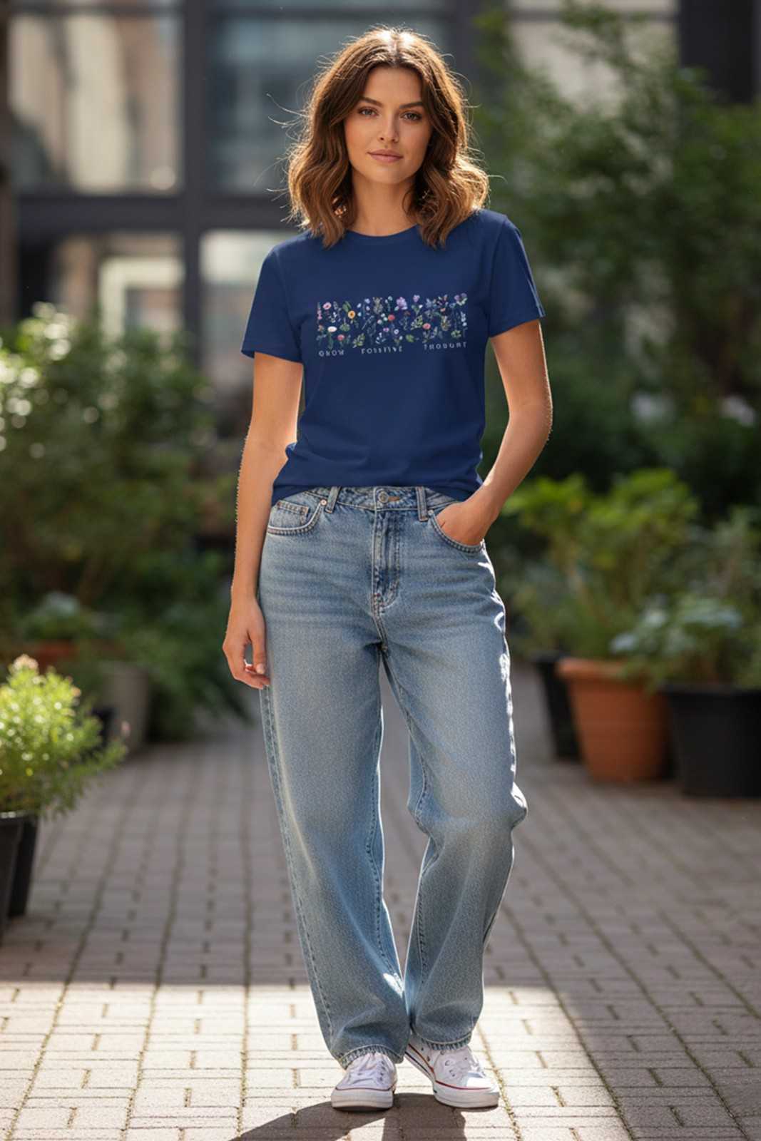 BOTANICAL GRAPHIC PRINTED REGULAR T-SHIRT