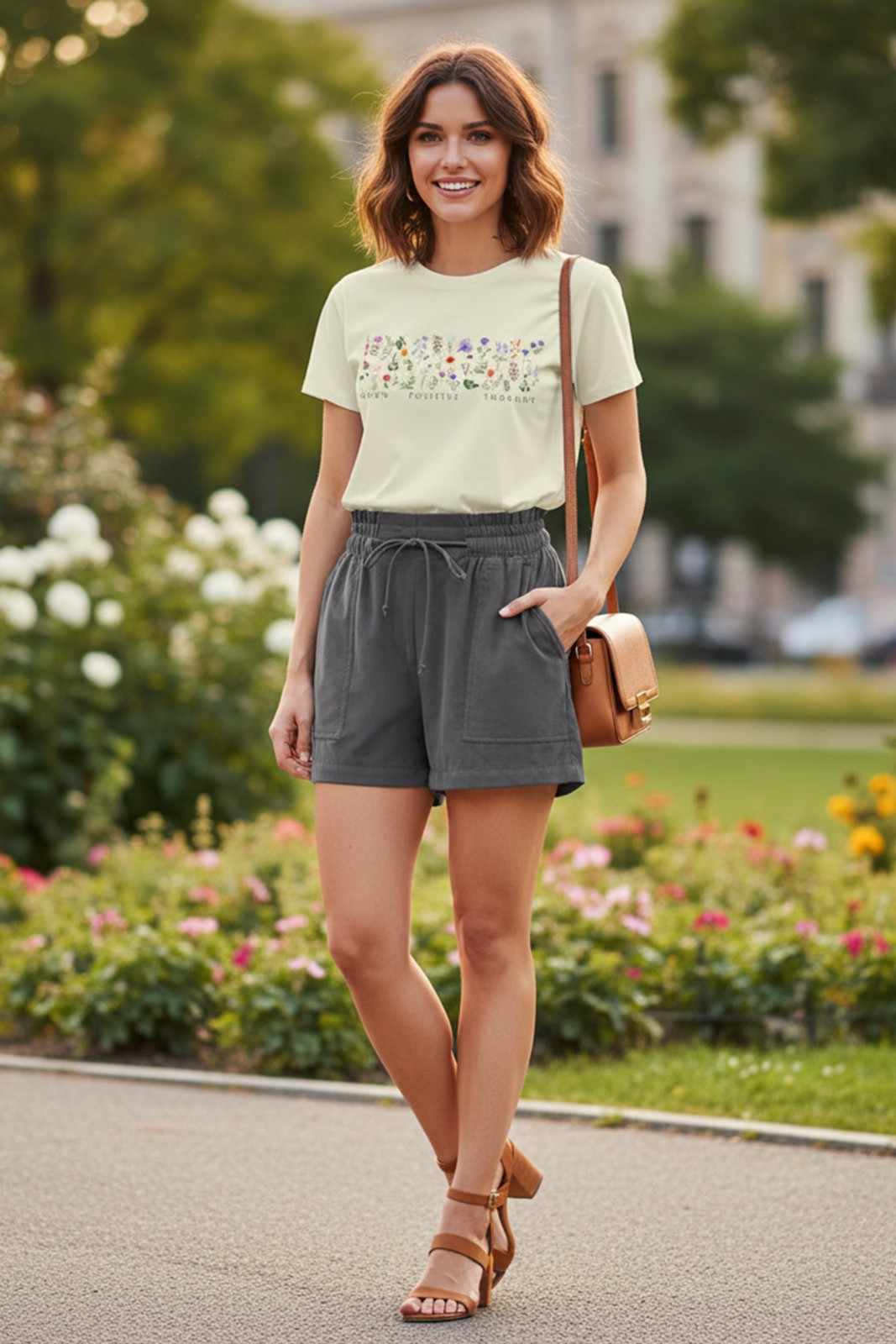 BOTANICAL GRAPHIC PRINTED REGULAR T-SHIRT