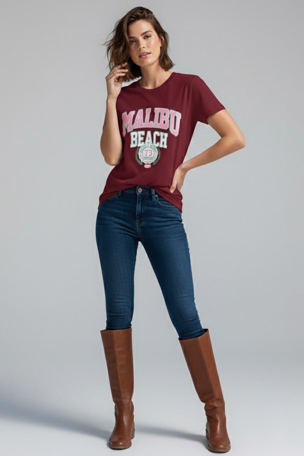MALIBU GRAPHIC PRINTED REGULAR T-SHIRT