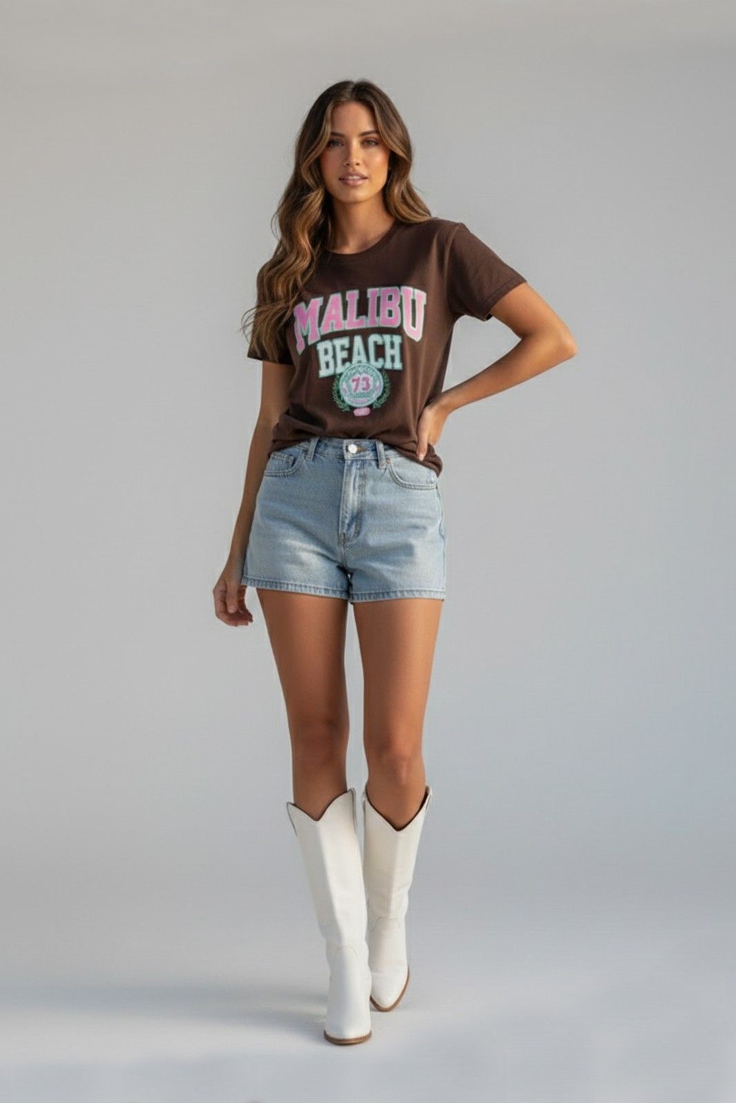 MALIBU GRAPHIC PRINTED REGULAR T-SHIRT