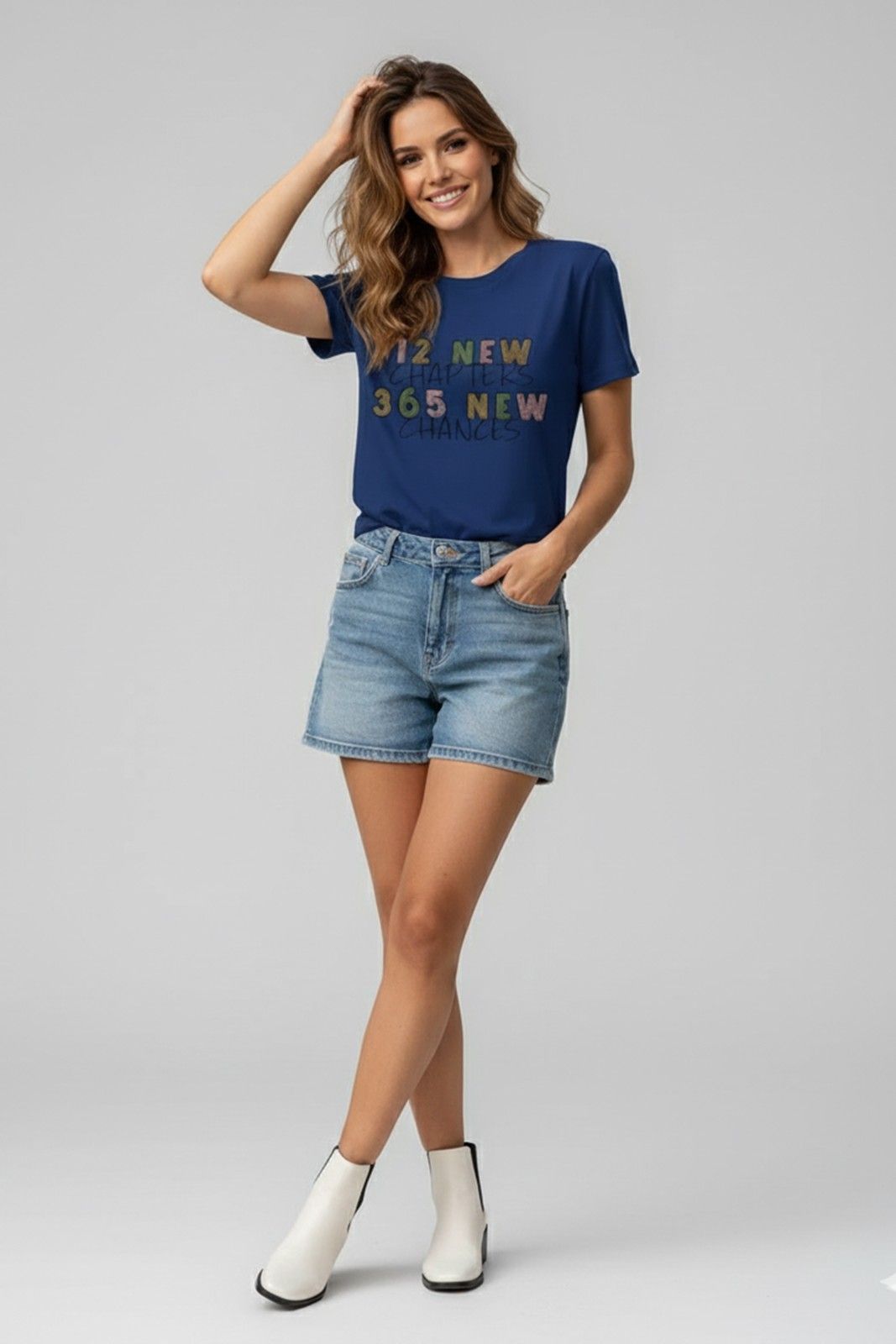 NEW YEAR GRAPHIC PRINTED REGULAR T-SHIRT