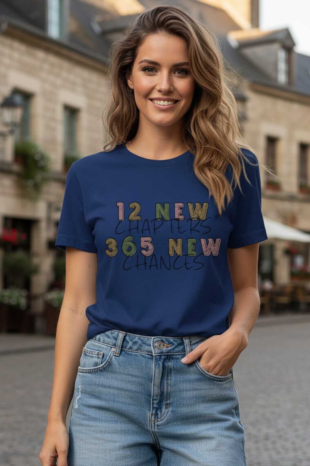 NEW YEAR GRAPHIC PRINTED REGULAR T-SHIRT