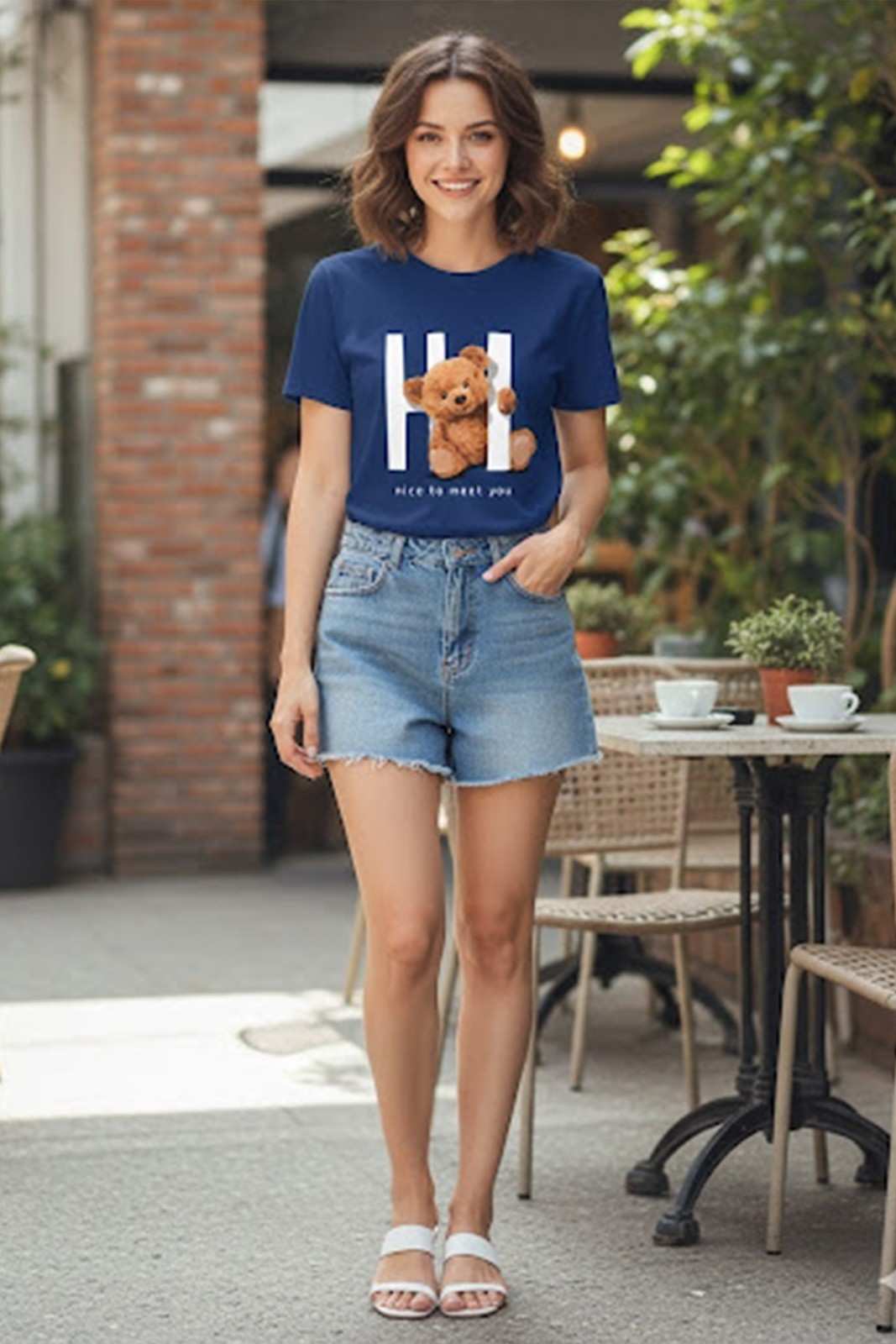 TEDDY GRAPHIC PRINTED REGULAR T-SHIRT