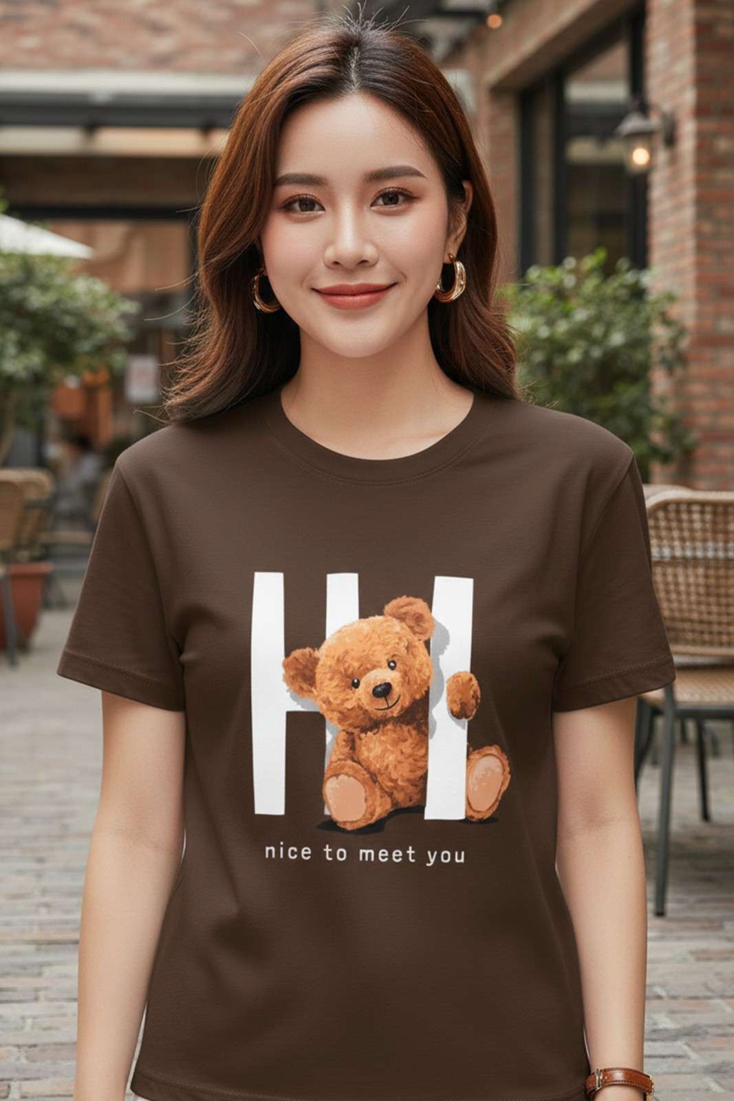 TEDDY GRAPHIC PRINTED REGULAR T-SHIRT