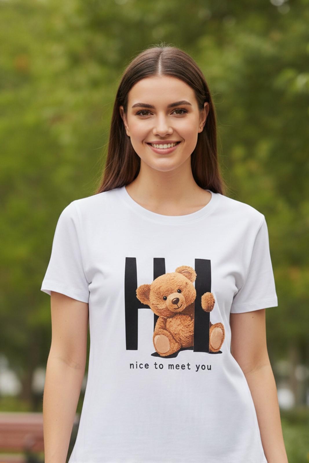 TEDDY GRAPHIC PRINTED REGULAR T-SHIRT
