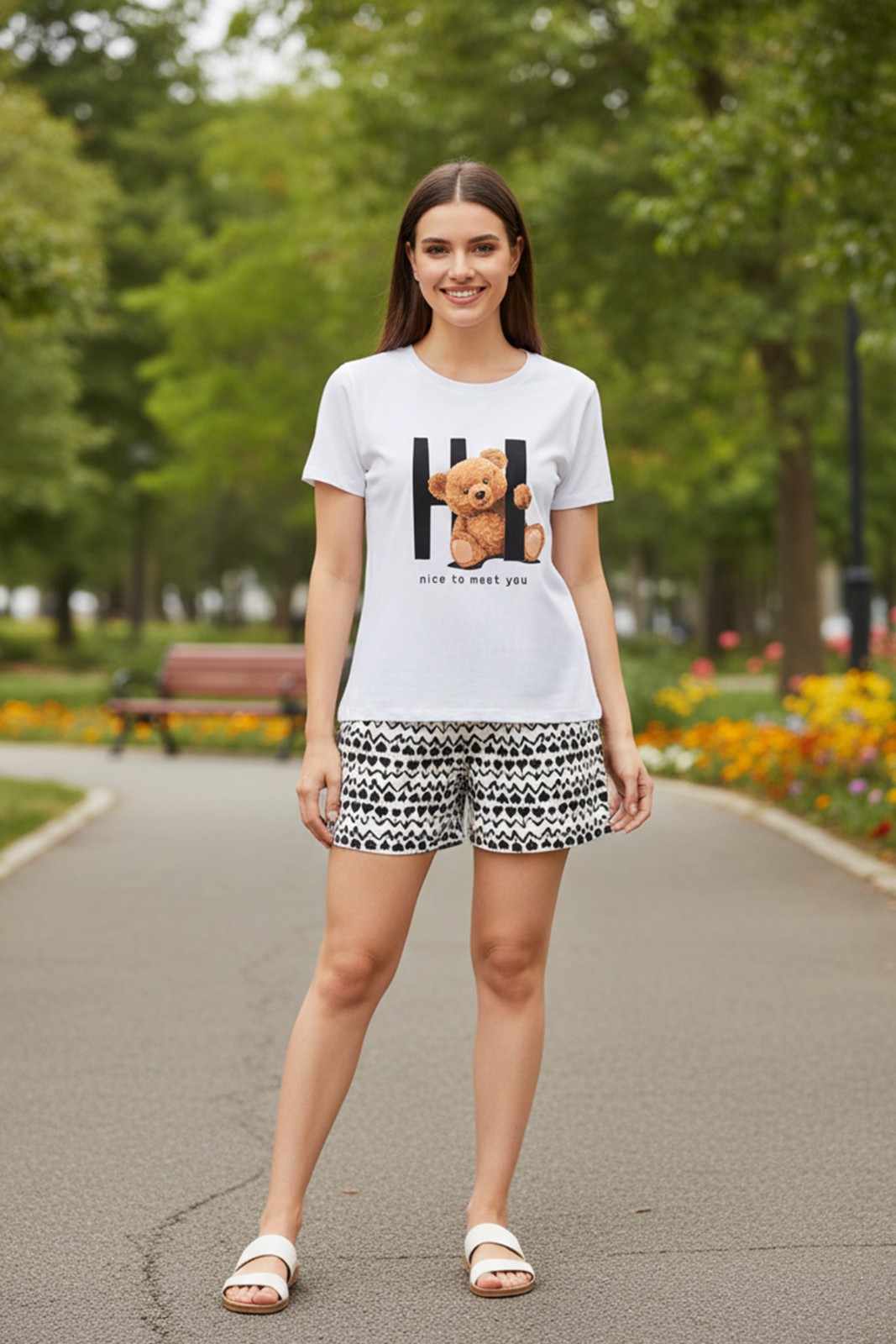 TEDDY GRAPHIC PRINTED REGULAR T-SHIRT