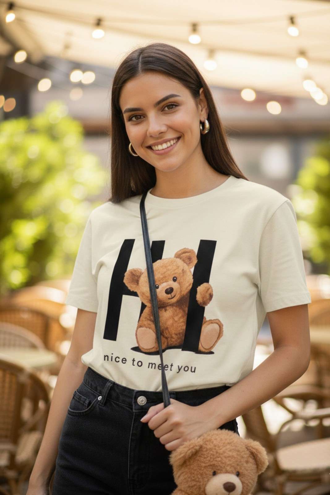TEDDY GRAPHIC PRINTED REGULAR T-SHIRT