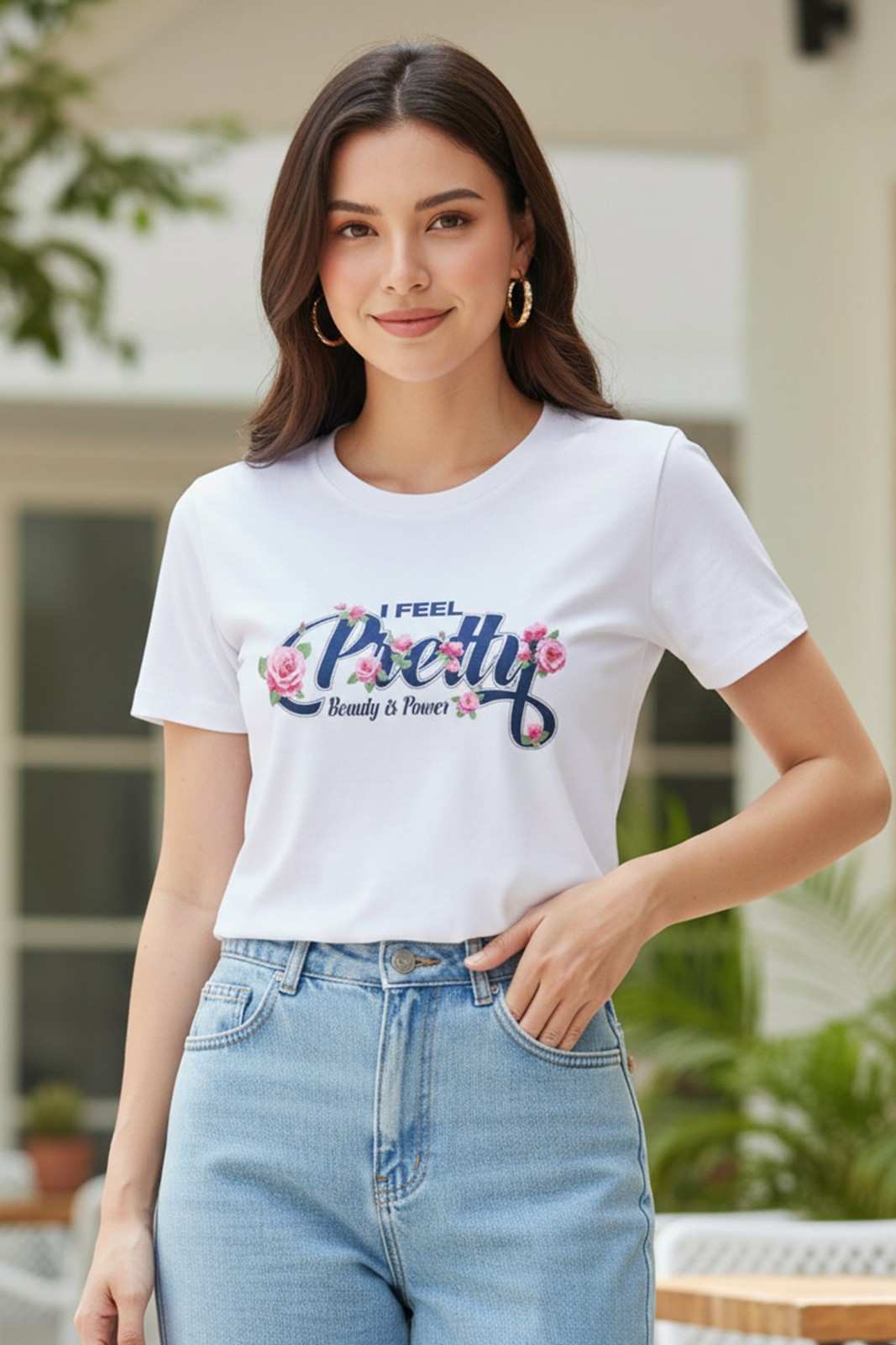 PREETY GRAPHIC PRINTED REGULAR T-SHIRT