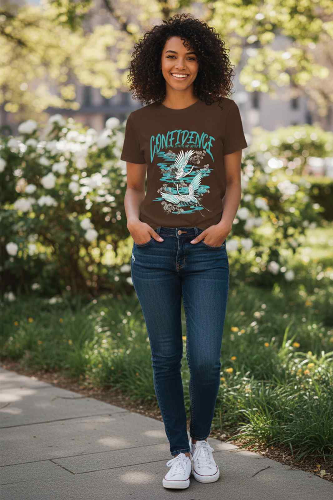 CONFIDENCE GRAPHIC PRNITED REGULAR TEE