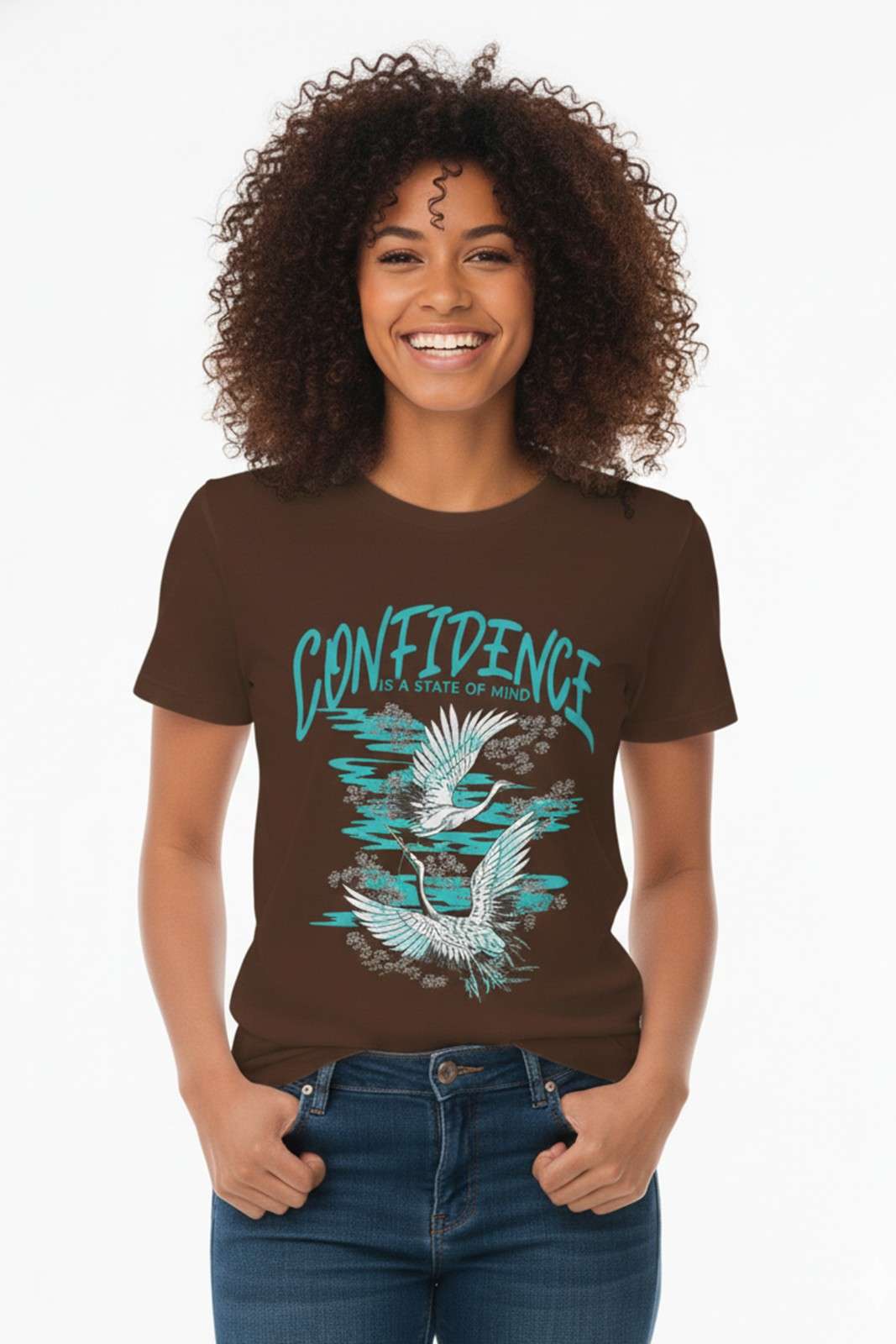 CONFIDENCE GRAPHIC PRNITED REGULAR TEE