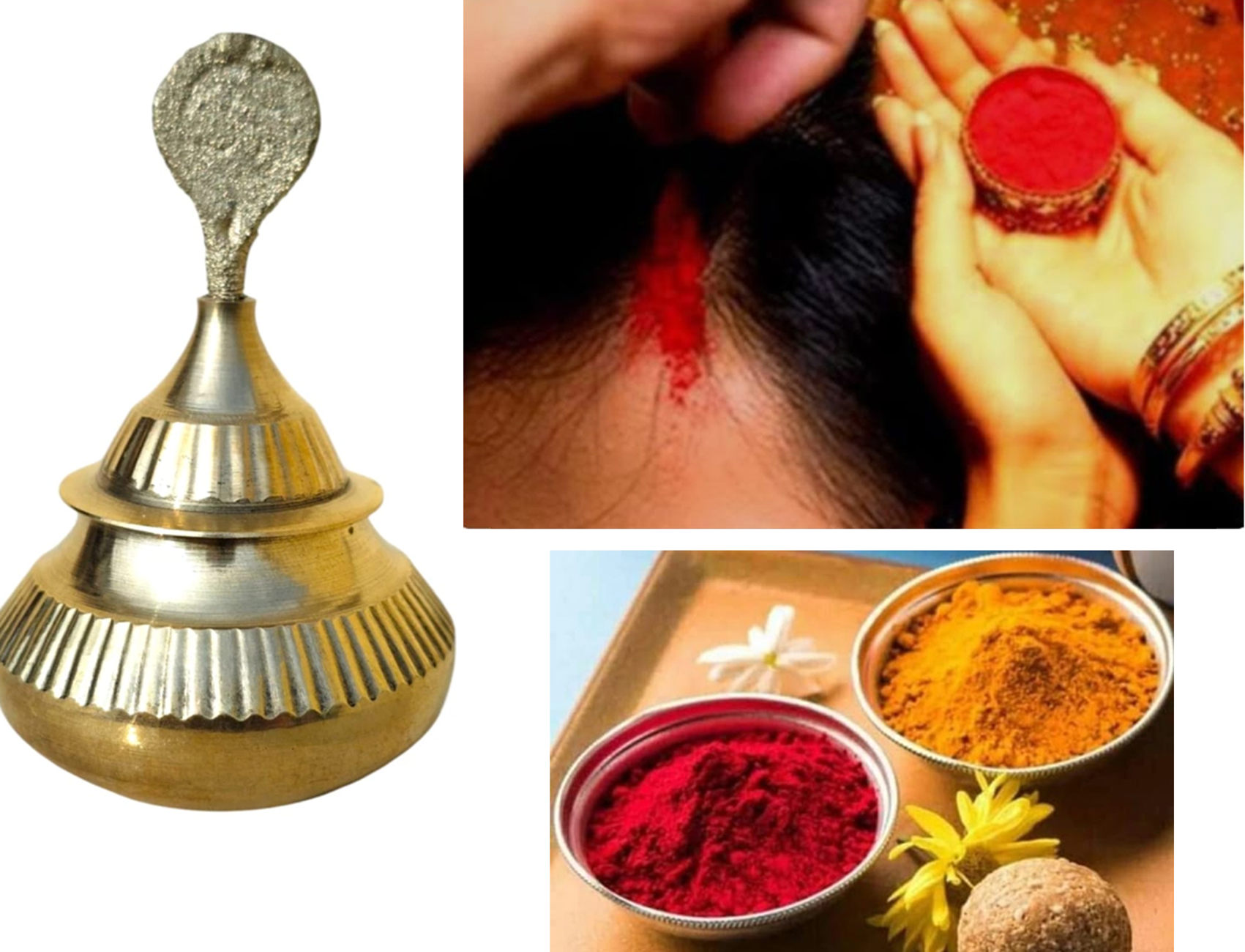 Mii Art Brass Sindoor Dibbi With Salai/S...