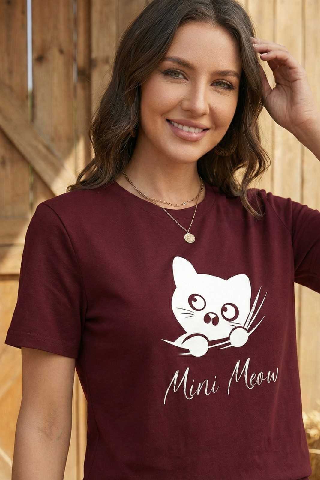 CAT GRAPHIC PRINTED REGULAR TEE