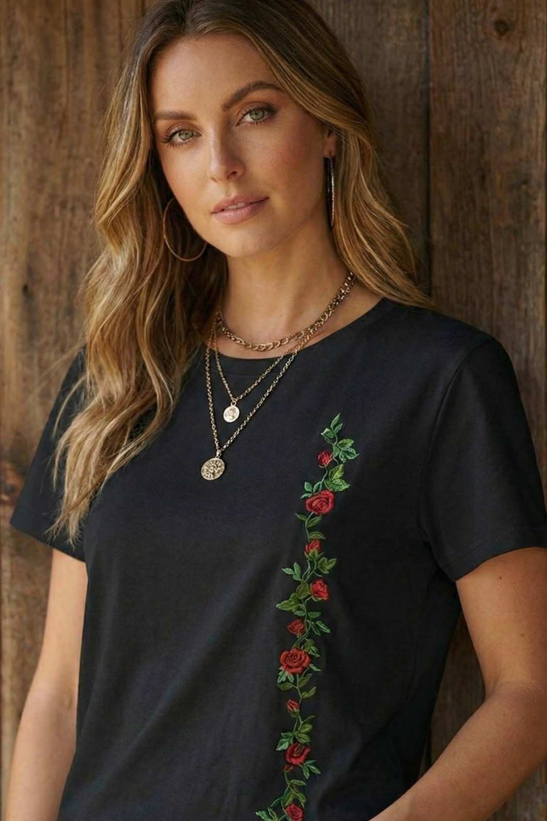 FLOWER LINE PRINTED REGULAR TEE