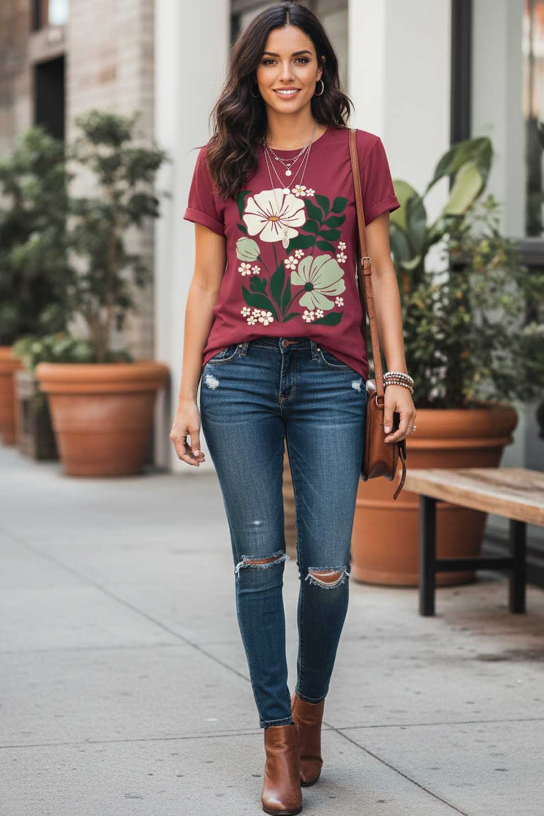 BOTANICAL GRAPHIC REGULAR TEE